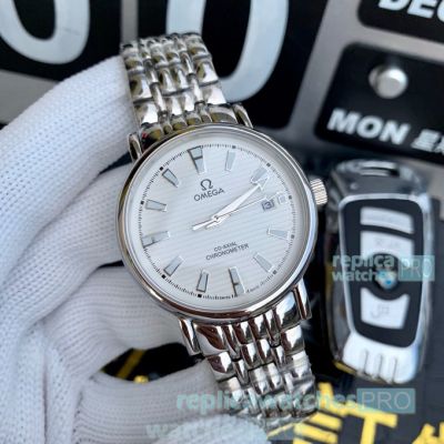 Replica Omega Co-Axial Mens Watch White Dial Stainless Steel 42mm